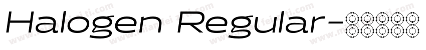 Halogen Regular字体转换
